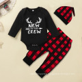 Newborn Baby Clothes Autumn One-Piece Baby Long Sleeves Letterprint Crawling Clothes